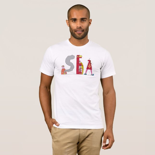 Le T-shirt | SEATTLE, WA (MER) des hommes (Devant entier)
