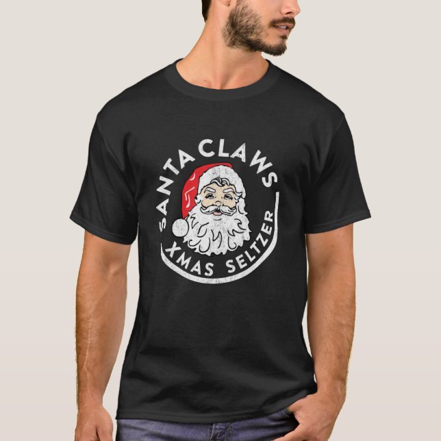 Le T-shirt Seltzer Claws de Père Noël (Devant)
