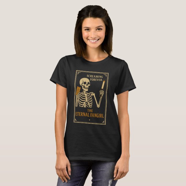Le T-Shirt Squelette de la Groupie Éternelle | Drô (Devant entier)