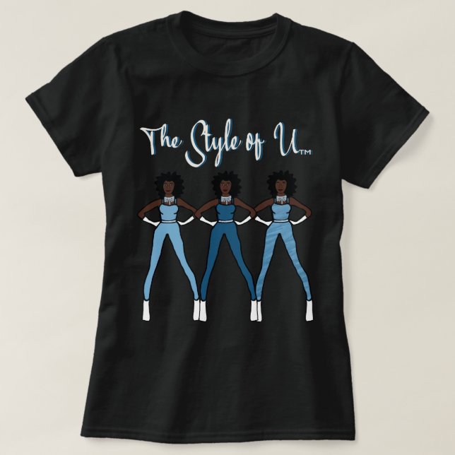 Le T-shirt Style de U (Topaz Bleu) (Design devant)