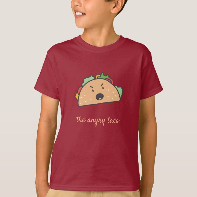 Le T-shirt Taco en colère (Devant)