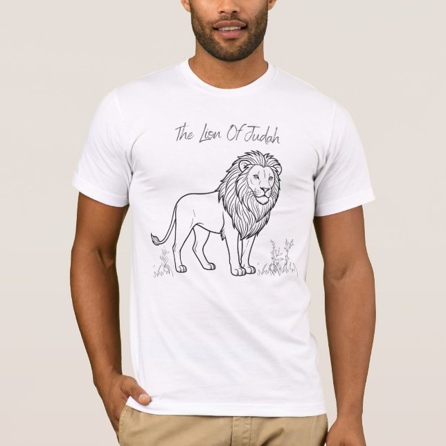 Le T-Shirt Tri-Blend Lion de Juda chrétien (Devant)