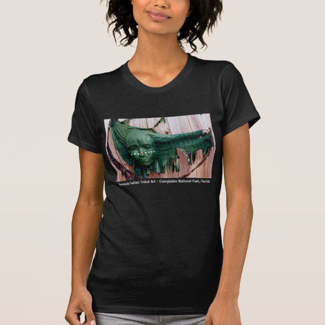 Le T-shirt tribal d'art de Seminole des femmes (Devant)