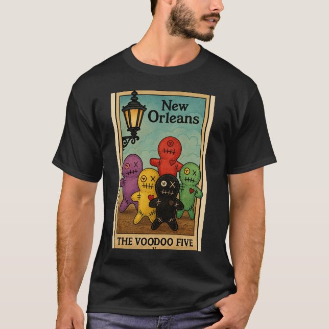 Le T-Shirt Uni-sexe Voodoo Five  (Devant)