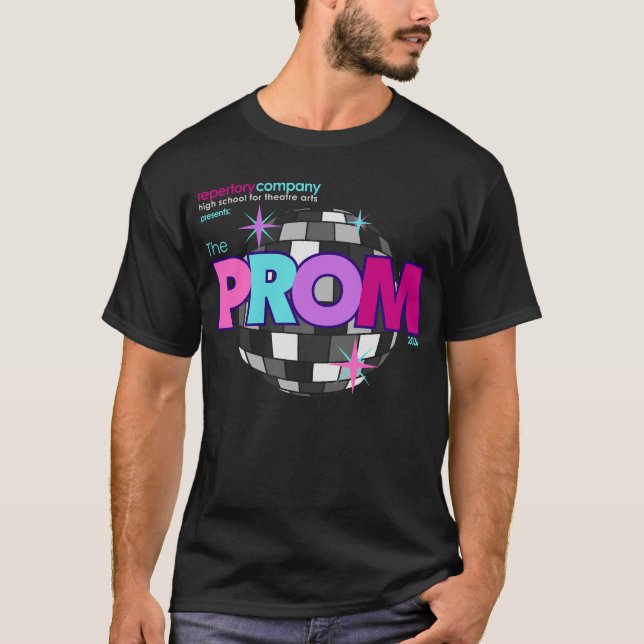 Le T-Shirt Unisexe Noir The Prom  (Devant)
