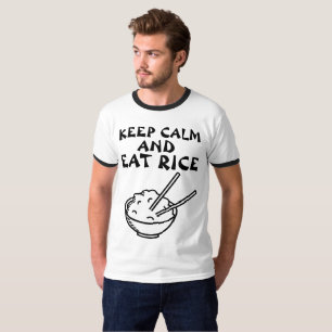 LE T-SHIRTS D'AMANT DE RIZ, GARDE LE CALME ET