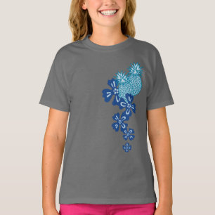 Le T-shirts de la fille de Luau d'ananas