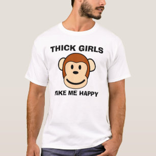 Le T-shirts des hommes drôles, les filles épaisses