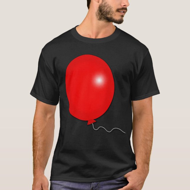Le T-shirts rouge de ballon, sue, des sweat - (Devant)