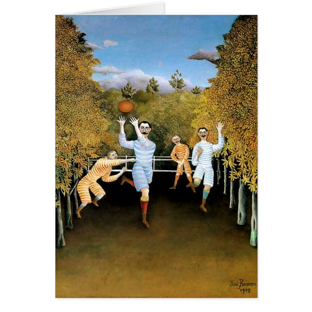 Le tableau d'Henri Rousseau "Les Joueurs de footba (Devant)