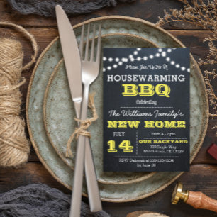 Le tableau noir illumine les invitations à réchauf