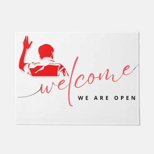 Le tapis de bienvenue est un classique (Devant)