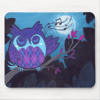 Le tapis de souris à motifs de losanges de hibou