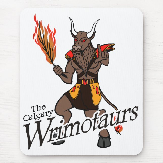 Le tapis de souris de Calgary Wrimotaurs (Devant)
