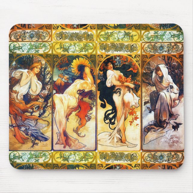 Le tapis de souris de quatre saisons (Devant)