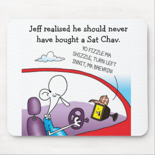 Le tapis impair de souris de SAT Chav de peloton
