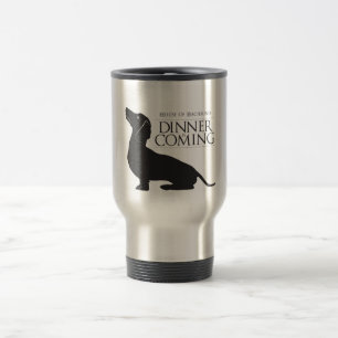 Le teckel "dîner de Chambre est prochaine" tasse
