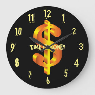 LE TEMPS, C'EST DE L'ARGENT HORLOGE
