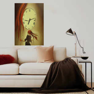 Le temps est précieux   AI Art Poster