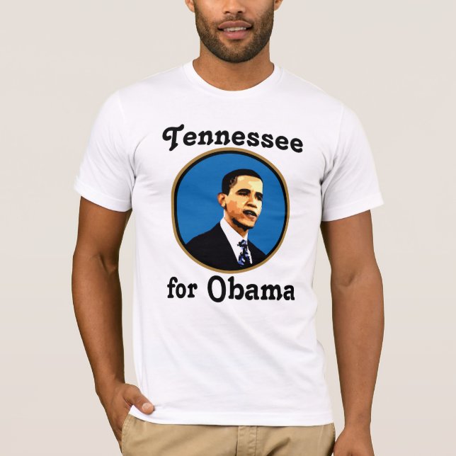 Le Tennessee pour le T-shirt rouge d'état d'Obama (Devant)