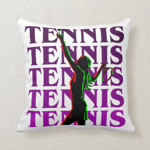 Le tennis des femmes de coussin 1 lumière pourpre