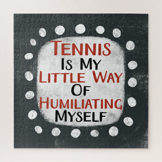 Le Tennis Est Mon Petit Chemin Jigsaw Puzzle (Vertical)