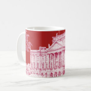 Le terrain de Pemberley (rouge) - Mug de café