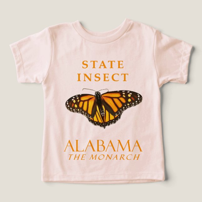 Le Territoire De L'Alabama Insecte Le Monarque (Design Recto)