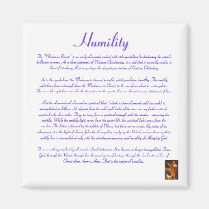 Le texte de "Madonna Benois" - aimant carré -