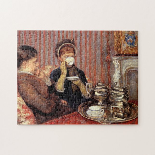 Le thé de Mary Cassatt Puzzle (Horizontal)