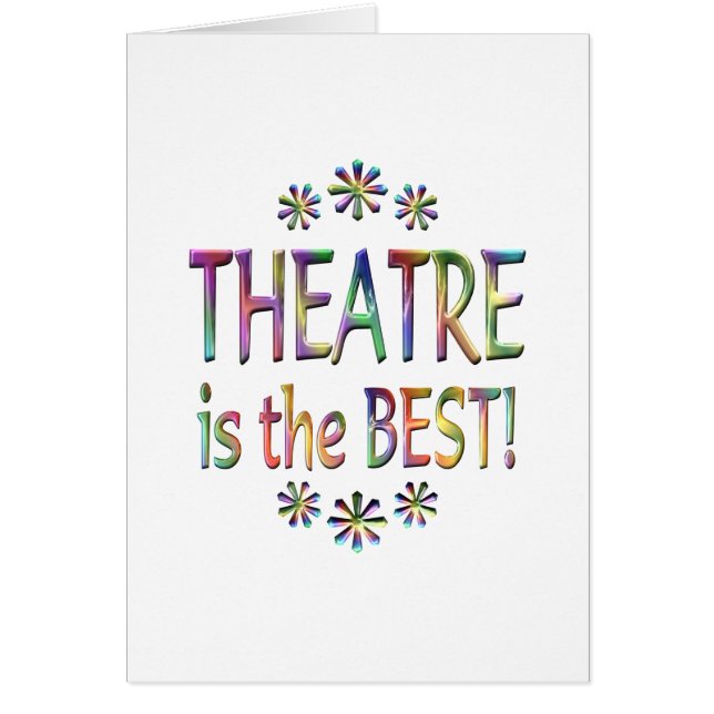 Le théâtre est le meilleur (Devant)