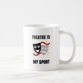 Le théâtre est mon sport - tasse de café de geek