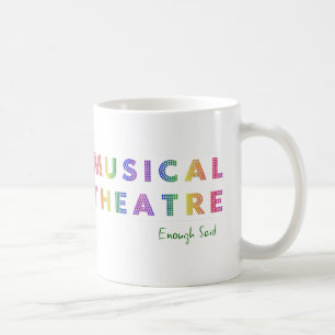 Le théâtre musical assez a indiqué la tasse