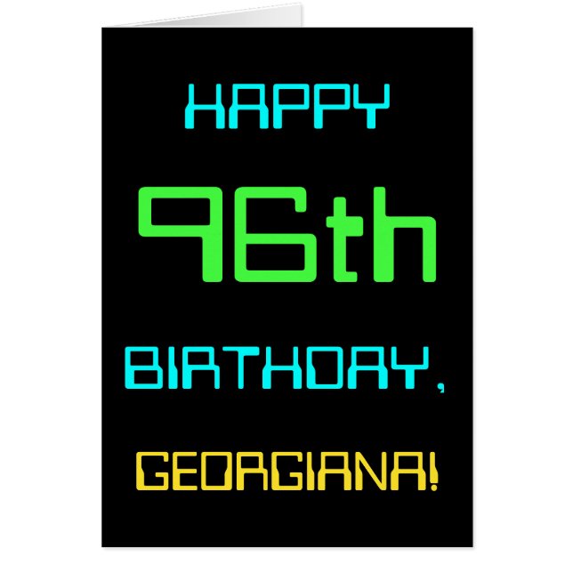 Le thème de l'informatique numérique amusante 96e  (Devant)