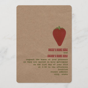 Le thème du marché des fermiers Mariage Invitation