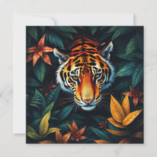 "Le tigre de la mienne" - Portrait coloré de tigre
