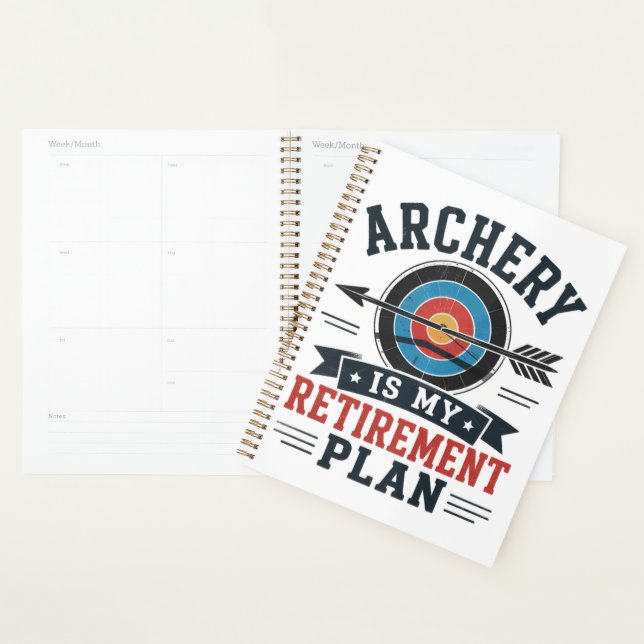 Le Tir à l'Arc Est Mon Plan De Retraite Archer (Devant avec enveloppe)
