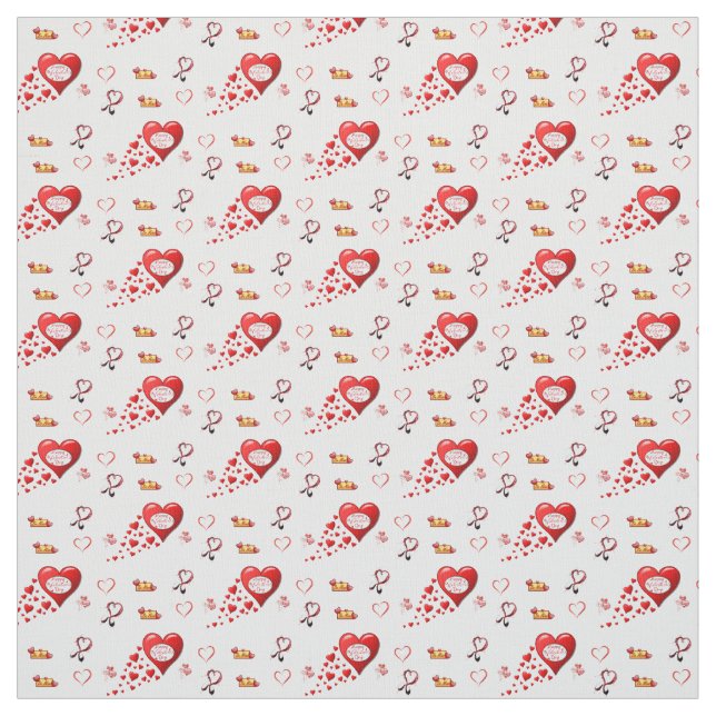 Le tissu de la Saint Valentin (Échantillon)