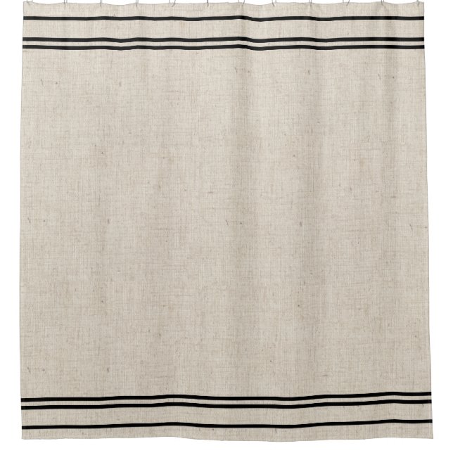 Le tissu de toile de Faux barre le rideau en (Devant)