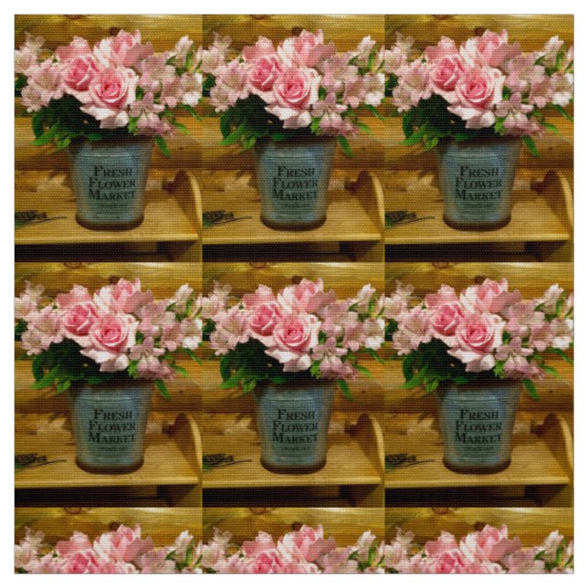 Le tissu du marché aux fleurs (Échantillon)