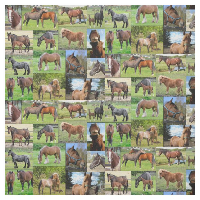 Le tissu fait sur commande de l'amant de cheval (Échantillon)