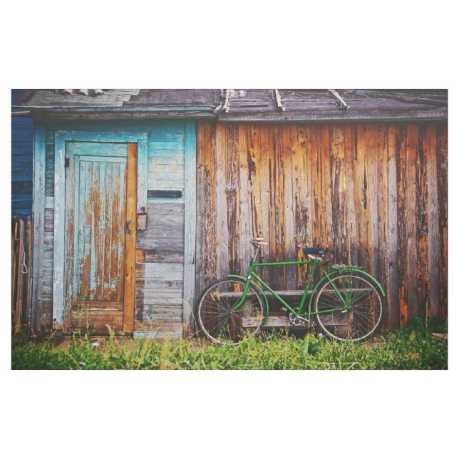 Le tissu sur mesure Green Bicycle-1 (Yard)