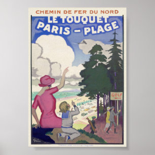 Le Touquet-Paris-Plage Poster vintage 1920