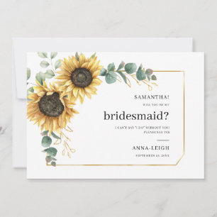 Le tournesol Floral Sera-T-Il Ma Carte De Femme D'