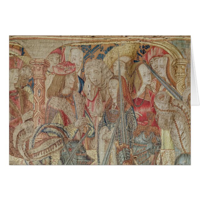 Le tournoi, tapisserie verticale de métier à (Devant horizontal)