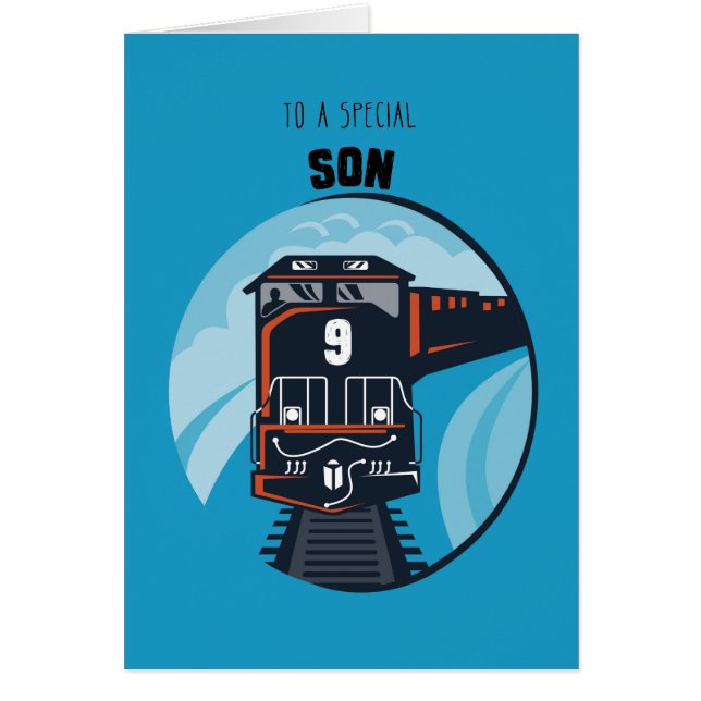 Le train d'anniversaire de son 9ème anniversaire,  (Devant)