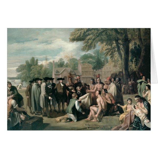 Le Traité de William Penn avec les Indiens dedans (Devant horizontal)