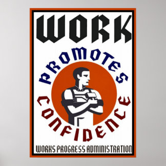 Le travail favorise la confiance Poster de l'APM