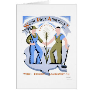 Le travail paye l'Amérique WPA 1939