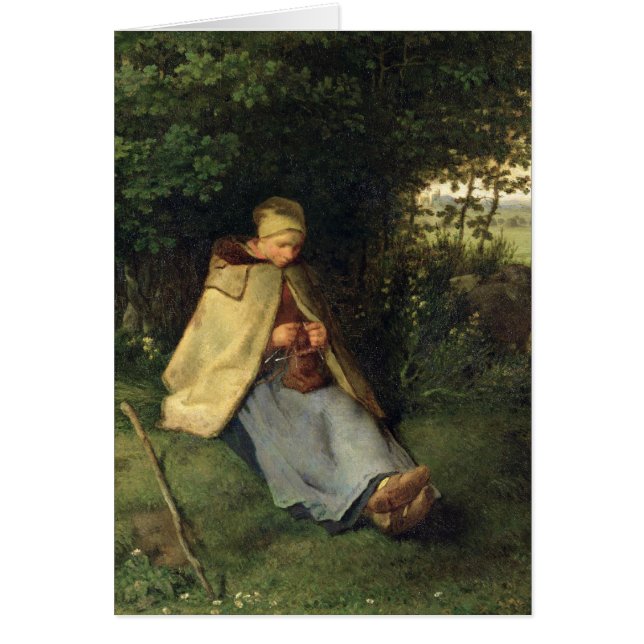 Le tricoteur ou, la bergère assise, 1858-60 (Devant)